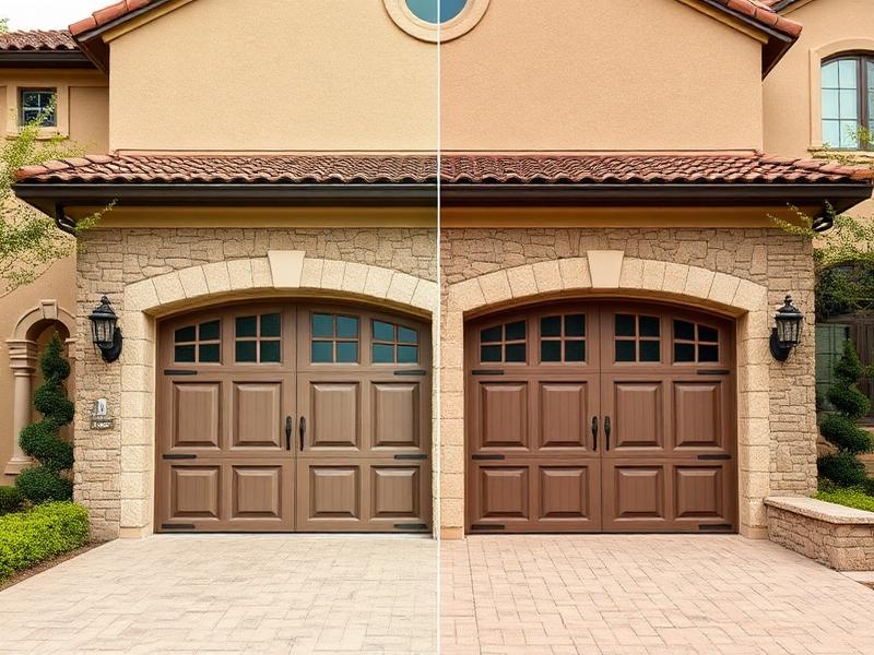 Beautiful Tuscan inspired garage doors installation by Renton Garage Doors